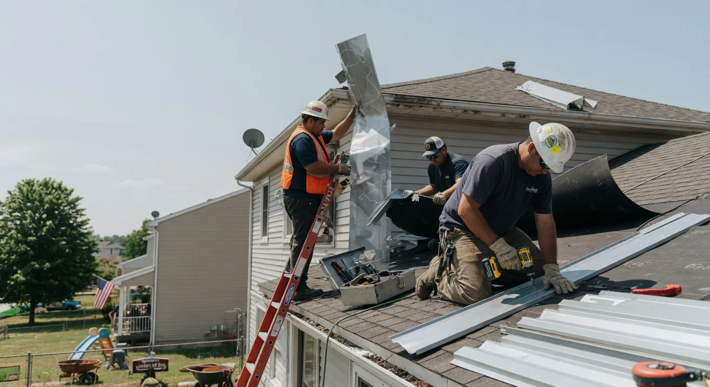 Storm Damage Metal Roof Repair in Newville, AL